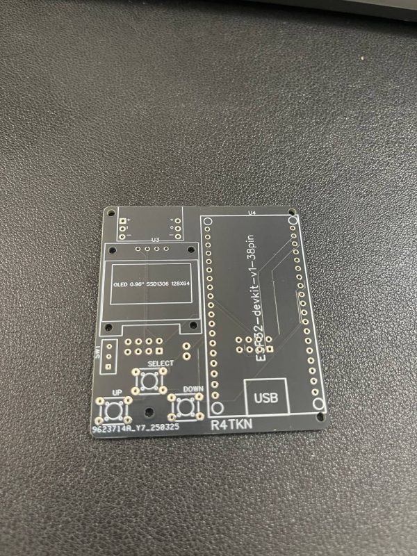 Cypher Jammer ESP32 DevKit v1.0 PCB – Custom Board for 0.96" OLED, Dual E01-2G4M27D & Tactile Button (PCB Only) - Image 2