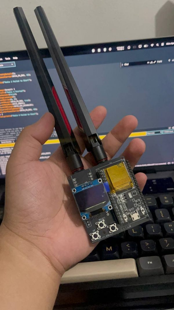 Cypher Jammer ESP32 DevKit v1.0 PCB – Custom Board for 0.96" OLED, Dual E01-2G4M27D & Tactile Button (PCB Only) - Image 4